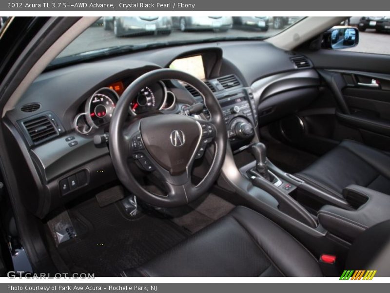 Crystal Black Pearl / Ebony 2012 Acura TL 3.7 SH-AWD Advance