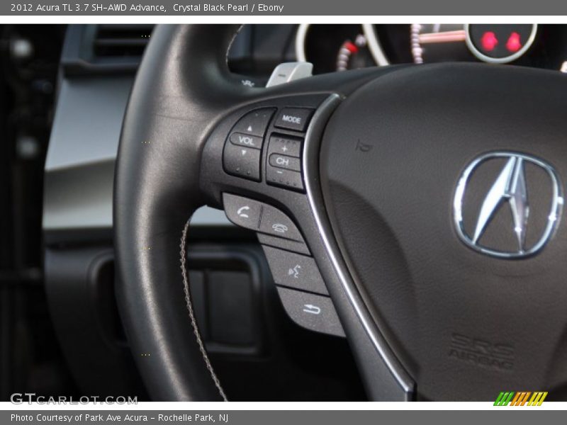 Crystal Black Pearl / Ebony 2012 Acura TL 3.7 SH-AWD Advance