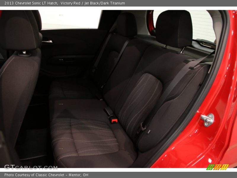 Victory Red / Jet Black/Dark Titanium 2013 Chevrolet Sonic LT Hatch