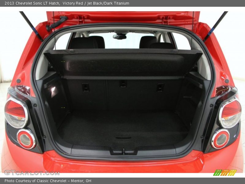 Victory Red / Jet Black/Dark Titanium 2013 Chevrolet Sonic LT Hatch