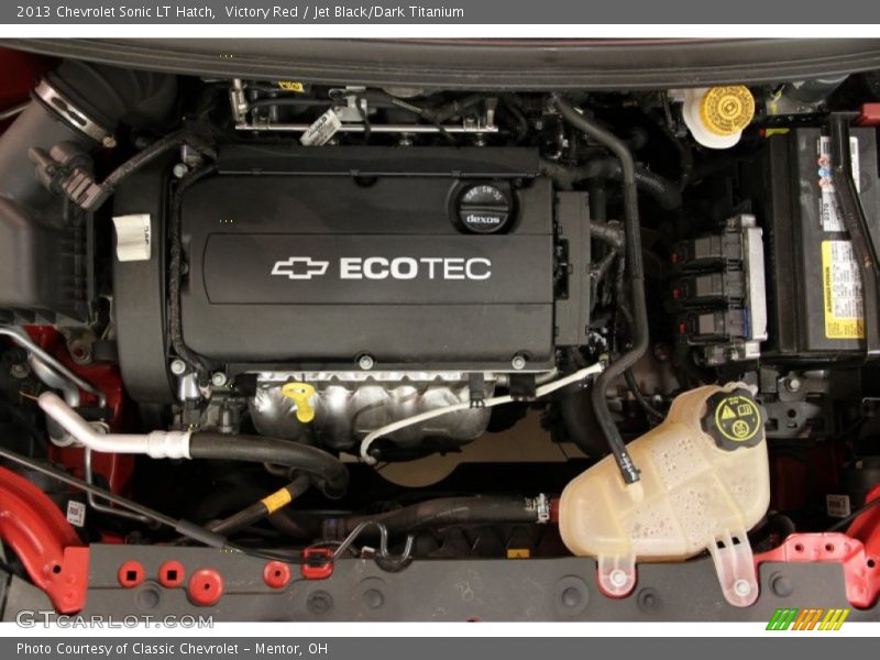 Victory Red / Jet Black/Dark Titanium 2013 Chevrolet Sonic LT Hatch
