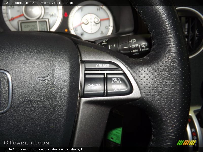 Mocha Metallic / Beige 2011 Honda Pilot EX-L