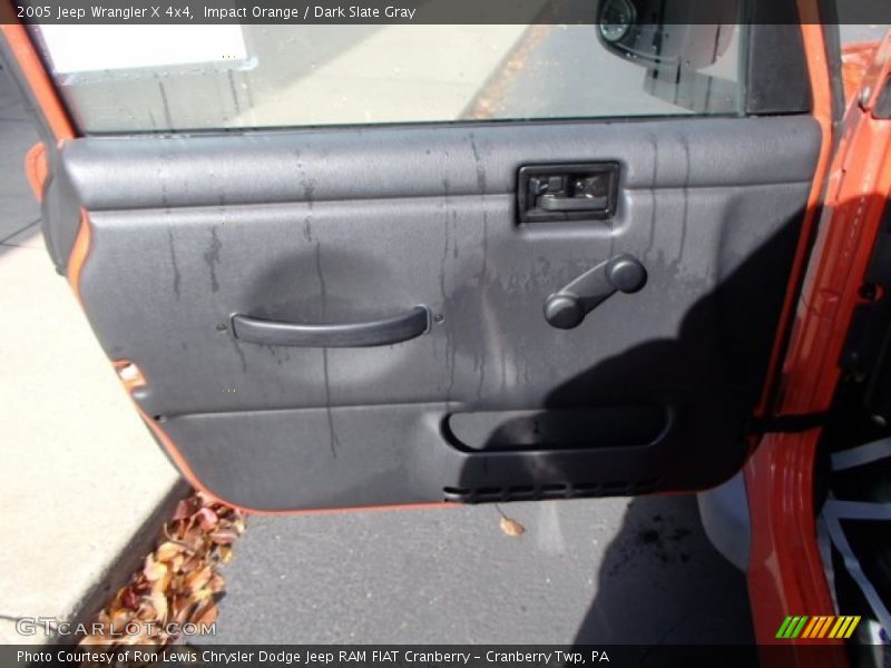 Impact Orange / Dark Slate Gray 2005 Jeep Wrangler X 4x4
