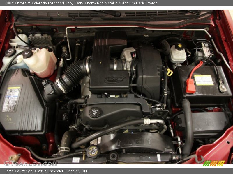 Dark Cherry Red Metallic / Medium Dark Pewter 2004 Chevrolet Colorado Extended Cab