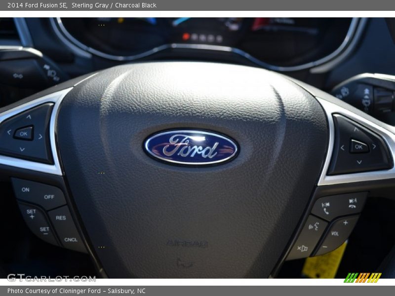 Sterling Gray / Charcoal Black 2014 Ford Fusion SE