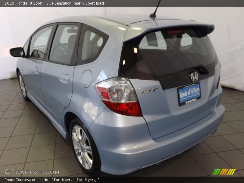 Blue Sensation Pearl / Sport Black 2010 Honda Fit Sport