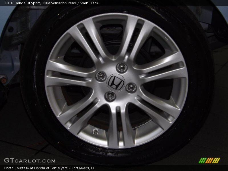 Blue Sensation Pearl / Sport Black 2010 Honda Fit Sport