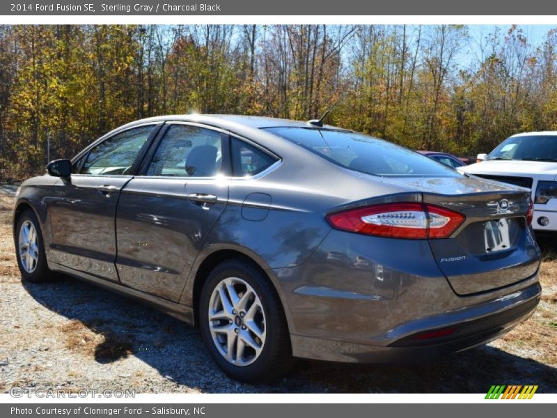 Sterling Gray / Charcoal Black 2014 Ford Fusion SE