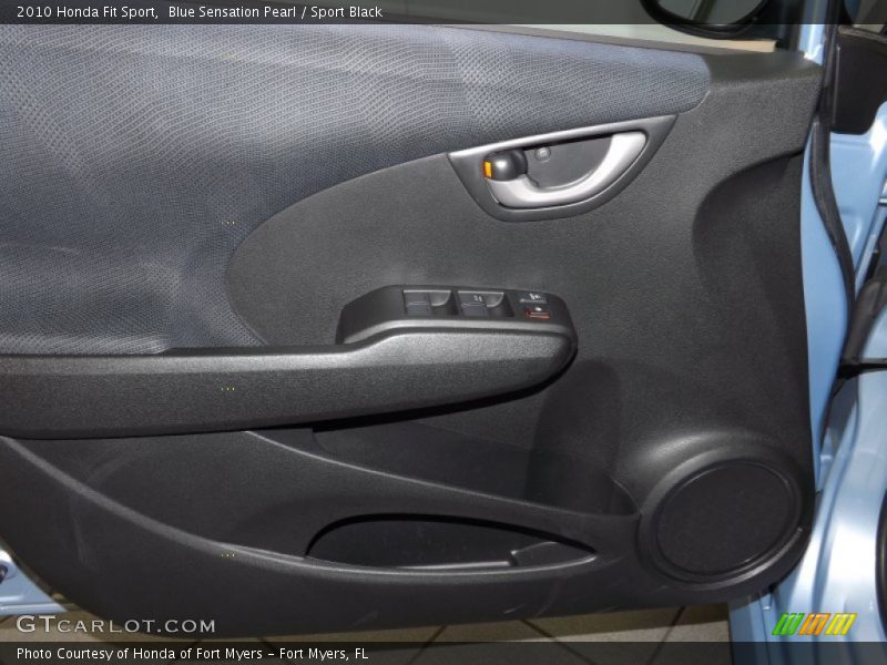 Blue Sensation Pearl / Sport Black 2010 Honda Fit Sport