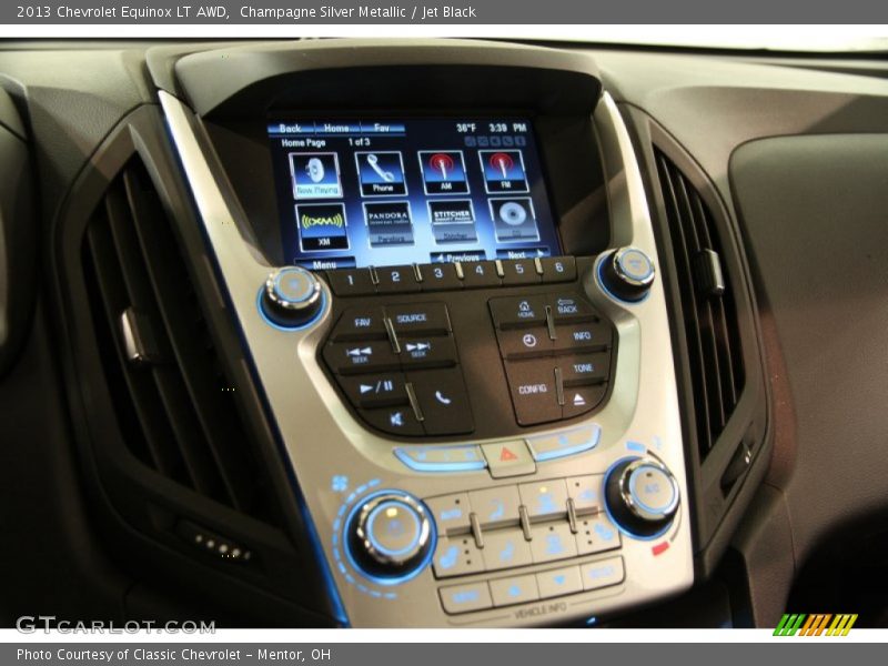 Champagne Silver Metallic / Jet Black 2013 Chevrolet Equinox LT AWD