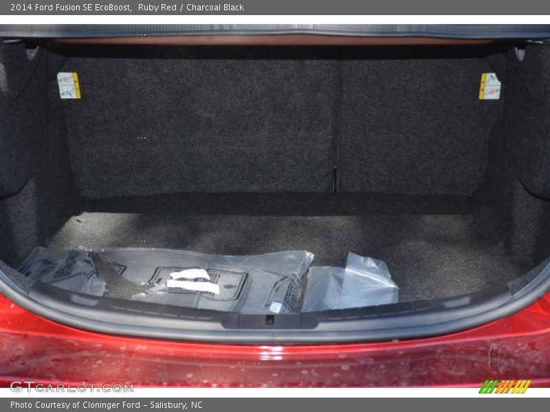 Ruby Red / Charcoal Black 2014 Ford Fusion SE EcoBoost