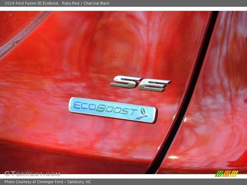 Ruby Red / Charcoal Black 2014 Ford Fusion SE EcoBoost