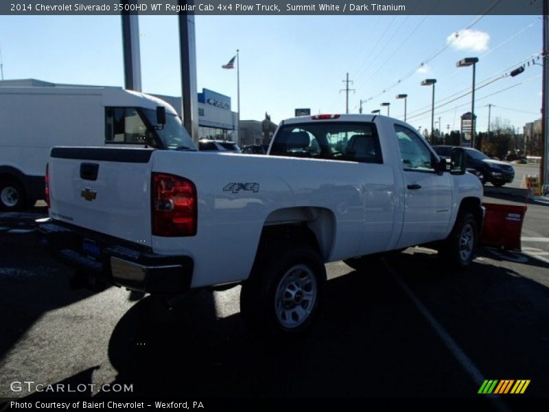 Summit White / Dark Titanium 2014 Chevrolet Silverado 3500HD WT Regular Cab 4x4 Plow Truck