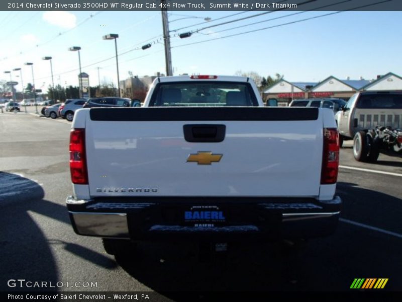 Summit White / Dark Titanium 2014 Chevrolet Silverado 3500HD WT Regular Cab 4x4 Plow Truck