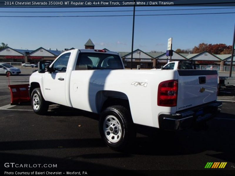 Summit White / Dark Titanium 2014 Chevrolet Silverado 3500HD WT Regular Cab 4x4 Plow Truck