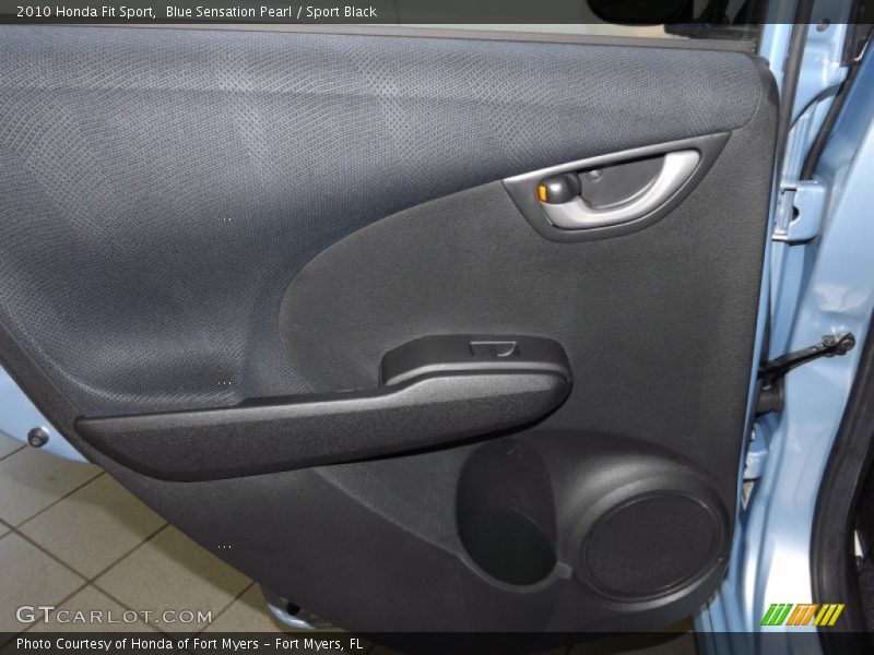 Blue Sensation Pearl / Sport Black 2010 Honda Fit Sport