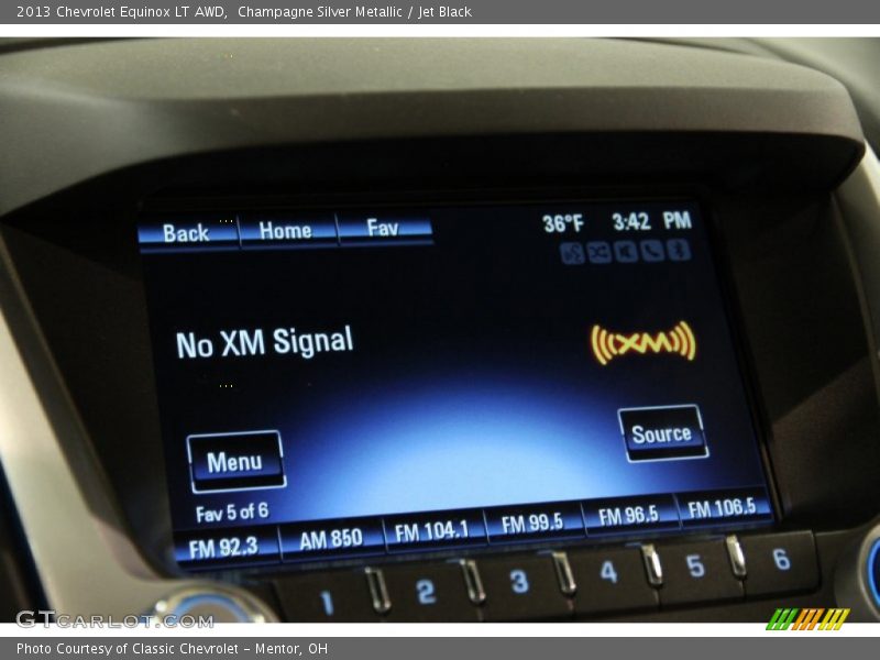 Champagne Silver Metallic / Jet Black 2013 Chevrolet Equinox LT AWD