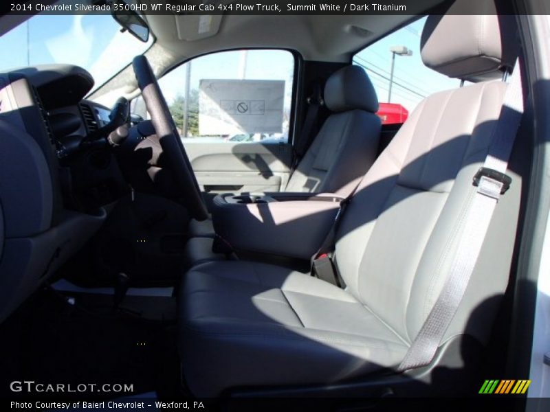 Summit White / Dark Titanium 2014 Chevrolet Silverado 3500HD WT Regular Cab 4x4 Plow Truck