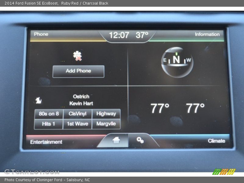 Ruby Red / Charcoal Black 2014 Ford Fusion SE EcoBoost