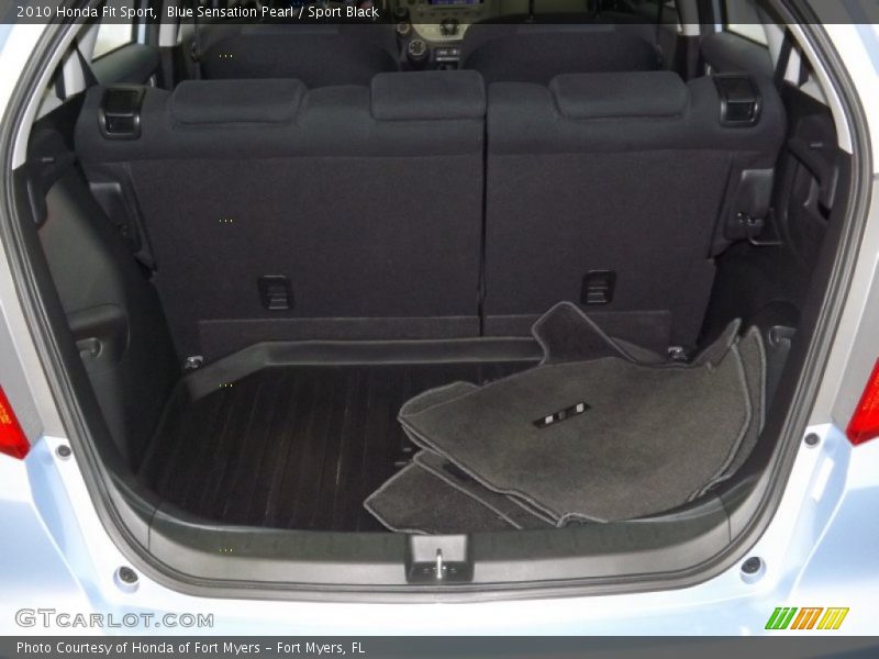 Blue Sensation Pearl / Sport Black 2010 Honda Fit Sport