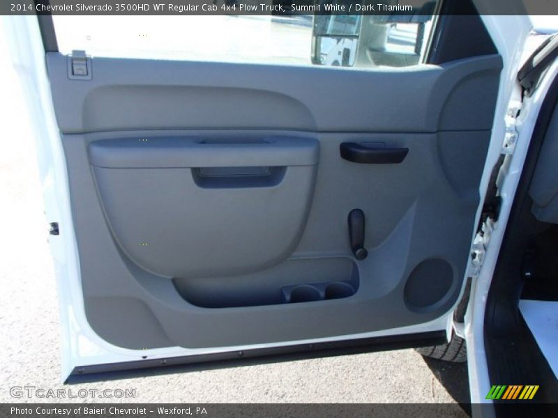Summit White / Dark Titanium 2014 Chevrolet Silverado 3500HD WT Regular Cab 4x4 Plow Truck