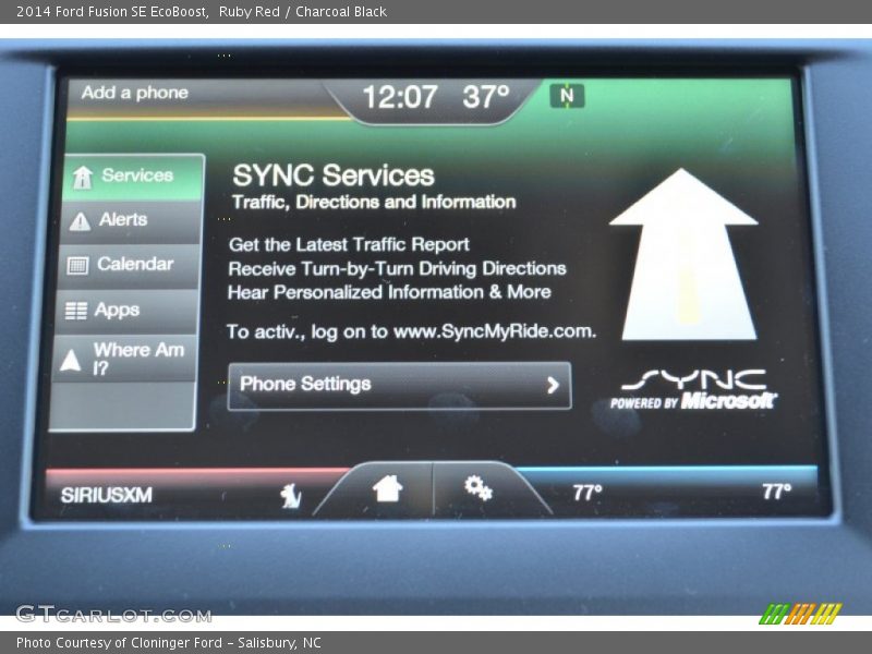 Ruby Red / Charcoal Black 2014 Ford Fusion SE EcoBoost