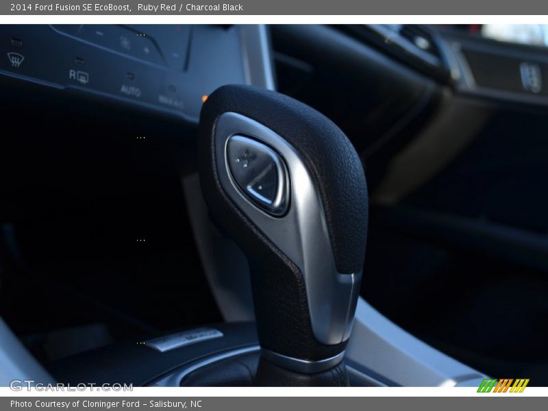 Ruby Red / Charcoal Black 2014 Ford Fusion SE EcoBoost