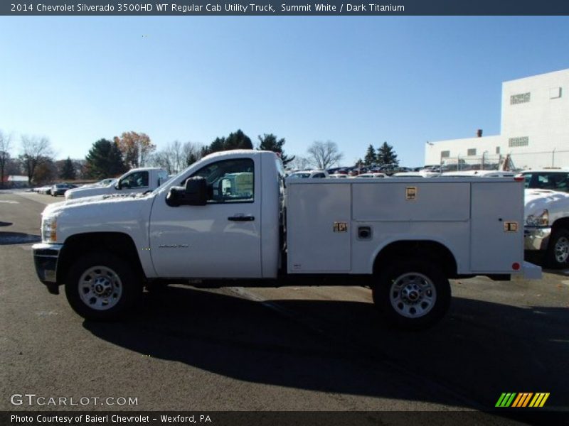 Summit White / Dark Titanium 2014 Chevrolet Silverado 3500HD WT Regular Cab Utility Truck