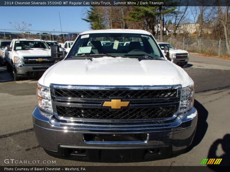 Summit White / Dark Titanium 2014 Chevrolet Silverado 3500HD WT Regular Cab Utility Truck