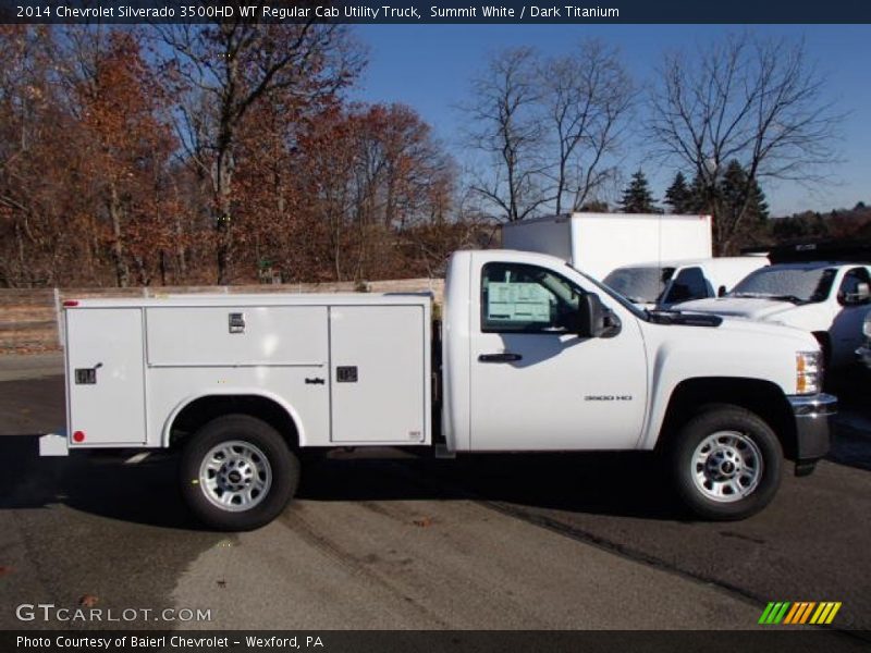 Summit White / Dark Titanium 2014 Chevrolet Silverado 3500HD WT Regular Cab Utility Truck