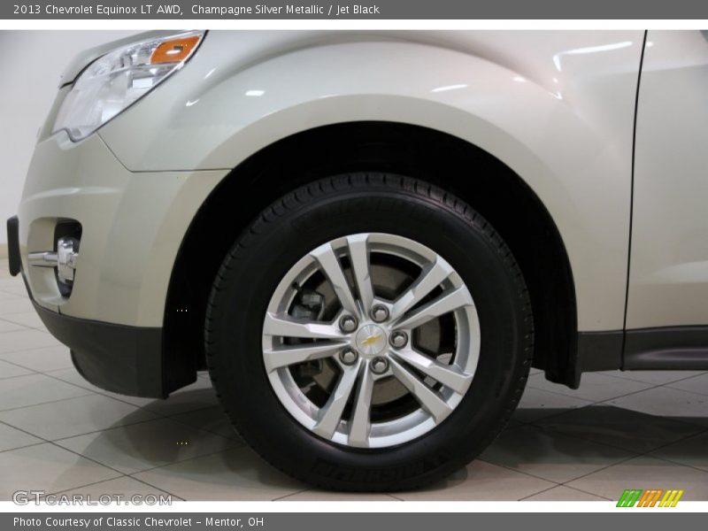 Champagne Silver Metallic / Jet Black 2013 Chevrolet Equinox LT AWD