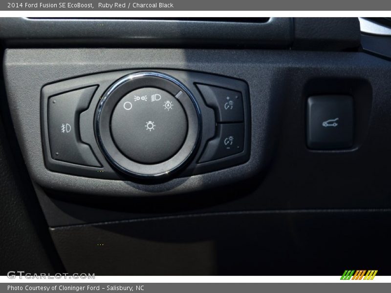 Ruby Red / Charcoal Black 2014 Ford Fusion SE EcoBoost