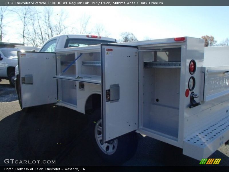 Summit White / Dark Titanium 2014 Chevrolet Silverado 3500HD WT Regular Cab Utility Truck