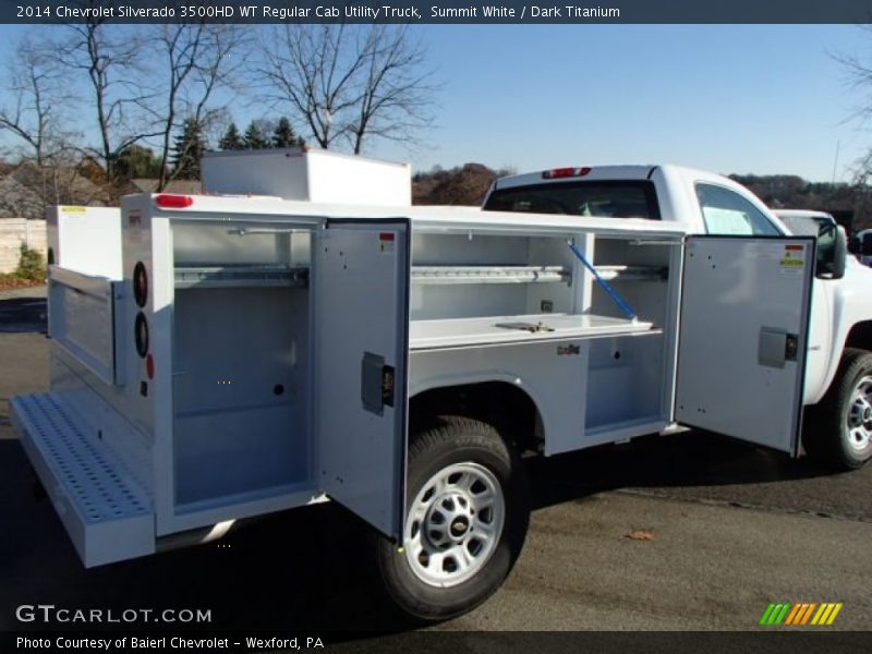 Summit White / Dark Titanium 2014 Chevrolet Silverado 3500HD WT Regular Cab Utility Truck