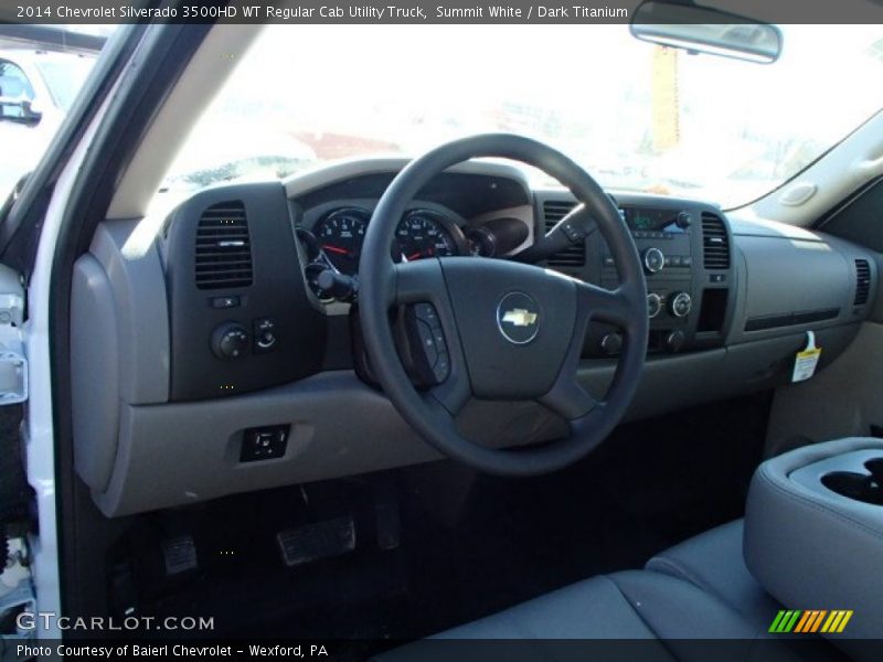 Summit White / Dark Titanium 2014 Chevrolet Silverado 3500HD WT Regular Cab Utility Truck