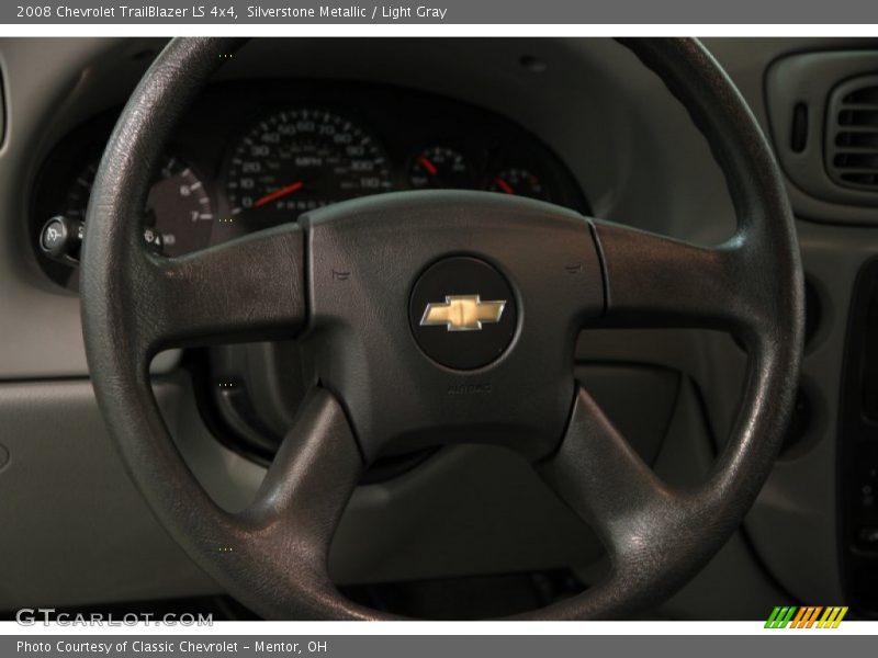 Silverstone Metallic / Light Gray 2008 Chevrolet TrailBlazer LS 4x4
