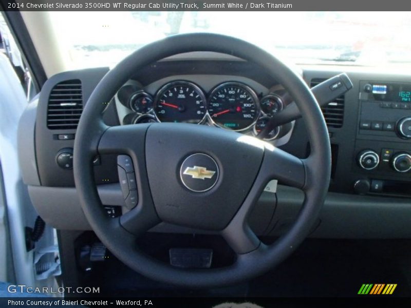 Summit White / Dark Titanium 2014 Chevrolet Silverado 3500HD WT Regular Cab Utility Truck