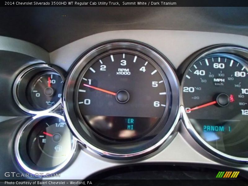 Summit White / Dark Titanium 2014 Chevrolet Silverado 3500HD WT Regular Cab Utility Truck