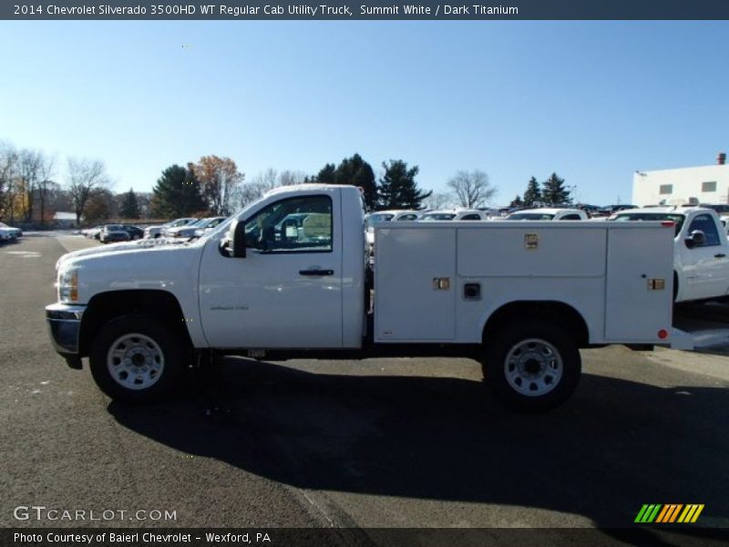 Summit White / Dark Titanium 2014 Chevrolet Silverado 3500HD WT Regular Cab Utility Truck