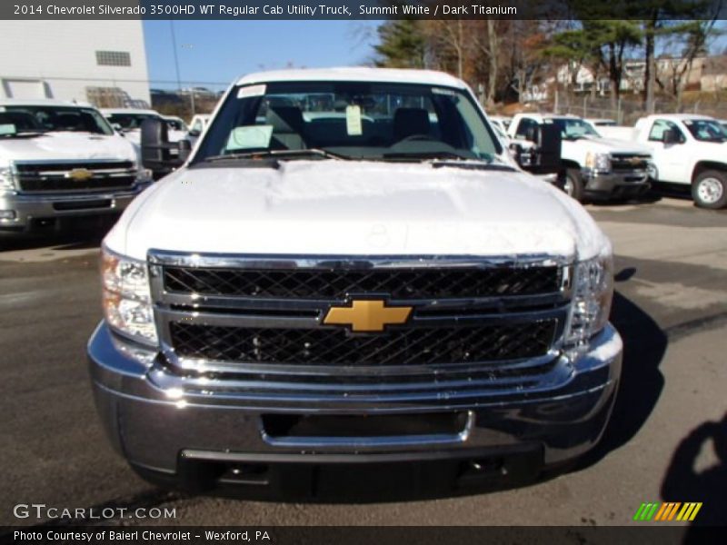 Summit White / Dark Titanium 2014 Chevrolet Silverado 3500HD WT Regular Cab Utility Truck