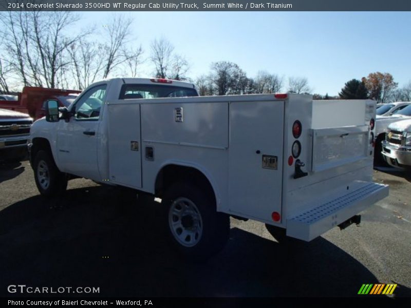 Summit White / Dark Titanium 2014 Chevrolet Silverado 3500HD WT Regular Cab Utility Truck