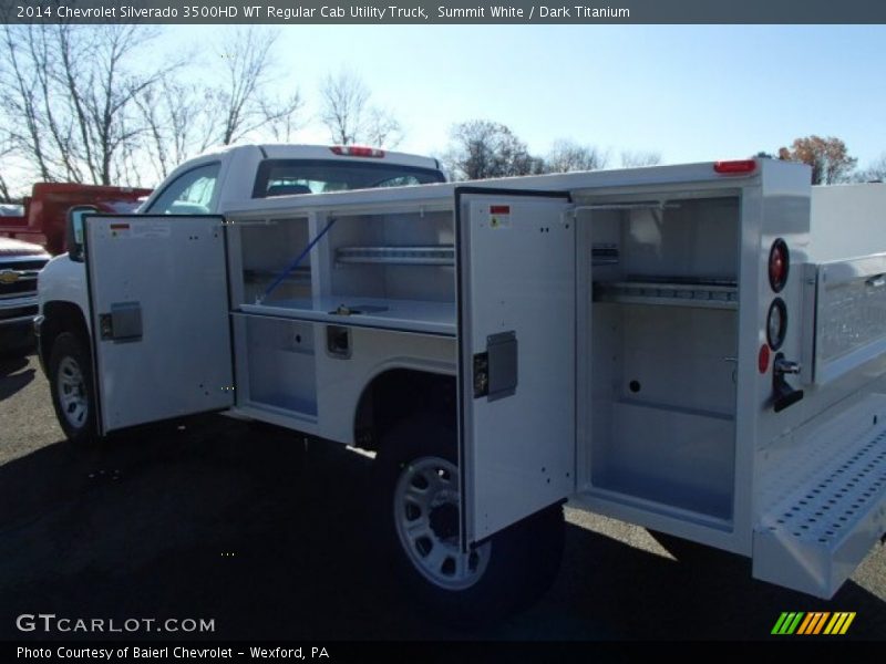 Summit White / Dark Titanium 2014 Chevrolet Silverado 3500HD WT Regular Cab Utility Truck