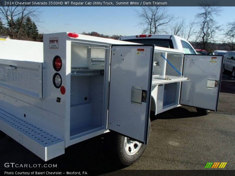 Summit White / Dark Titanium 2014 Chevrolet Silverado 3500HD WT Regular Cab Utility Truck