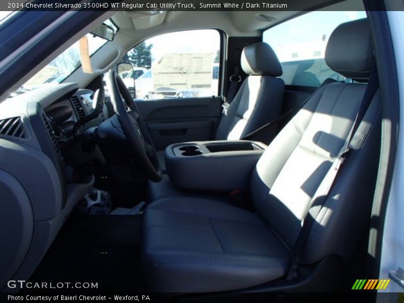 Summit White / Dark Titanium 2014 Chevrolet Silverado 3500HD WT Regular Cab Utility Truck