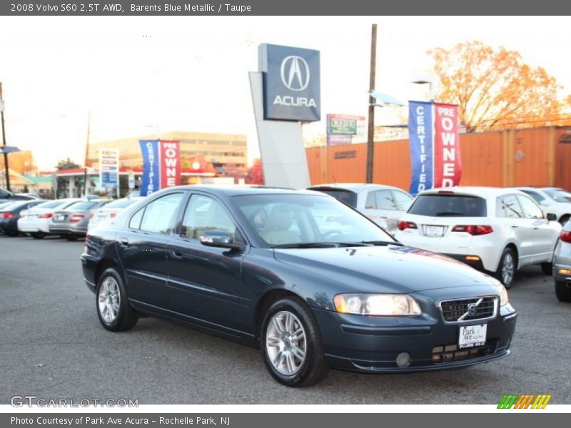 Barents Blue Metallic / Taupe 2008 Volvo S60 2.5T AWD