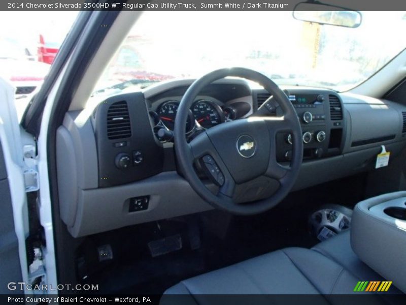 Summit White / Dark Titanium 2014 Chevrolet Silverado 3500HD WT Regular Cab Utility Truck