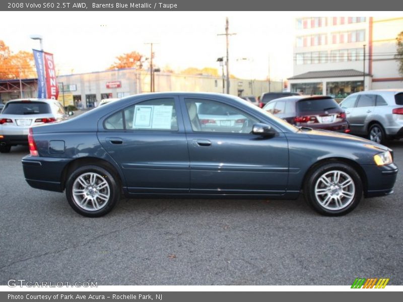 Barents Blue Metallic / Taupe 2008 Volvo S60 2.5T AWD