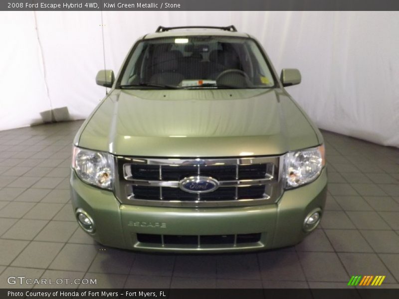 Kiwi Green Metallic / Stone 2008 Ford Escape Hybrid 4WD