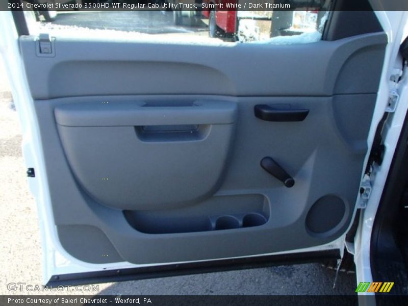 Summit White / Dark Titanium 2014 Chevrolet Silverado 3500HD WT Regular Cab Utility Truck