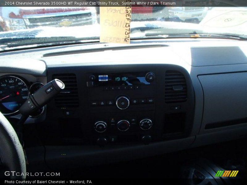 Summit White / Dark Titanium 2014 Chevrolet Silverado 3500HD WT Regular Cab Utility Truck